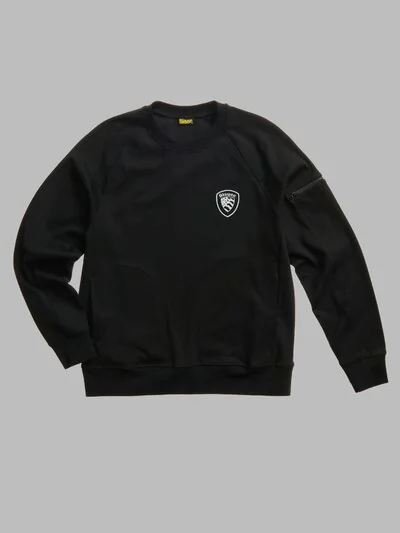 TALBOT CREW NECK SWEATSHIRT WITH KANGAROO POCKET_1