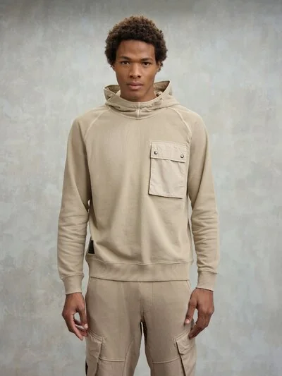 OYSTER GARMENT-DYED SWEATSHIRT - Blauer