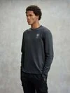 Blauer - MALCOLM LONG SLEEVE T-SHIRT - Anthracite - Blauer