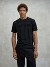 Blauer - DOWNEY FLOCK T-SHIRT - Black - Blauer