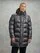 Blauer - LONG JACKET WITH CHEST POCKET ALDRICH - Anthracite Grey Inside Beige 301 - Blauer