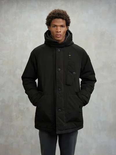 LONG COTTON BLEND JACKET HATHON - Blauer