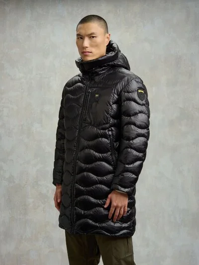 LANGE DAUNENJACKE MIT WELLENSTEPPUNG DUNBOY