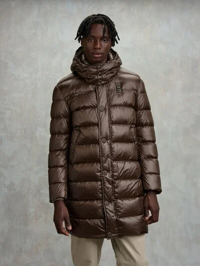 LONG DOWN JACKET WITH HOOD CARVER