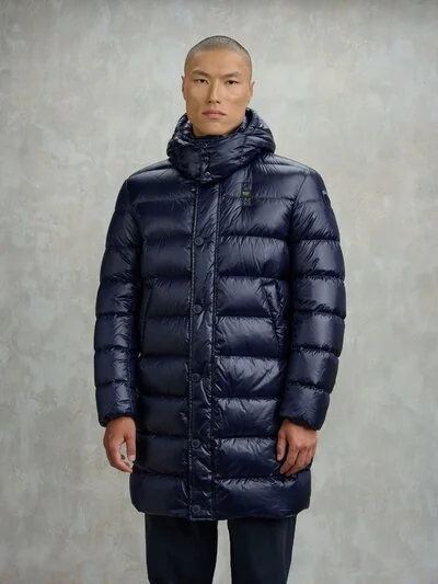 LANGE DAUNENJACKE MIT KAPUZE CARVER