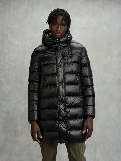 LONG DOWN JACKET WITH HOOD CARVER