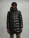 Blauer - LONG DOWN JACKET WITH HOOD CARVER - Nero Int. Lontra - Blauer