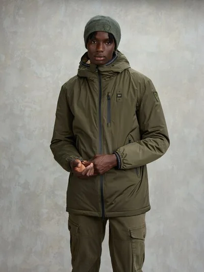 TAPED JACKET WITH ECO FUR JARVIS