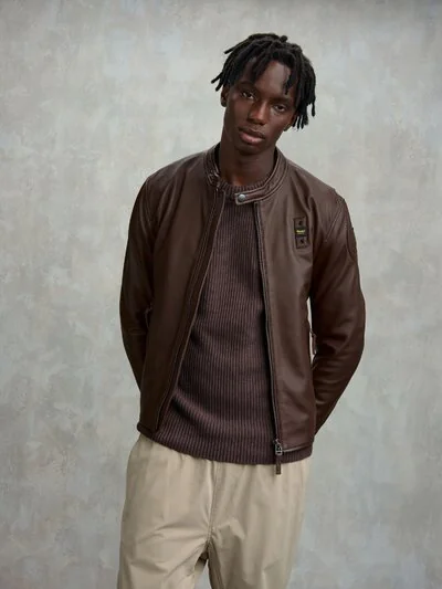 Men's Ripley Lined Leather Jacket | Blauer Men's Ripley Lined Leather Jacket | Blauer