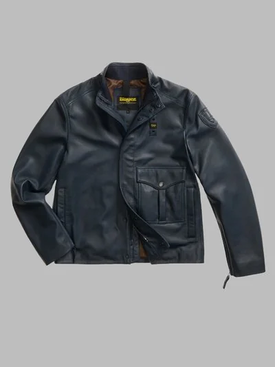 PITSMOOR LEATHER JACKET WITH CHEST POCKET_1