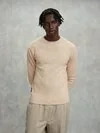 Blauer - WOOL CREW NECK SWEATER SALMAN - Beige 301 - Blauer