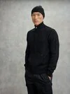 Blauer - CARDIGAN COL MONTANT ROWLEY - Black - Blauer