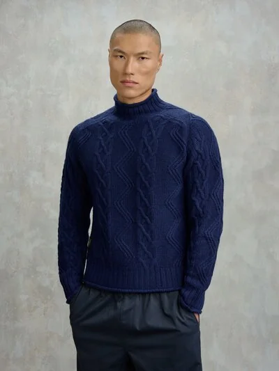 ZOPFMUSTER-PULLOVER MENDELL