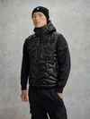 Blauer - TOPSTITCHED CAMOUFLAGE VEST SANFORD - Black - Blauer