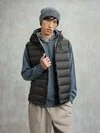 Blauer - ARDEN HOODED VEST - Anthracite Grey Inside Mist Grey - Blauer