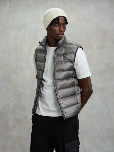 DUKE MANDARIN COLLAR VEST - Blauer