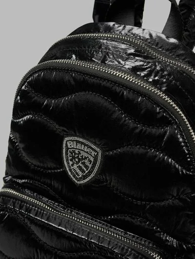 Zaino Blauer USA Wave03 Nero - Design Imbottito Con Spallacci Regolabili, 2 Scomparti