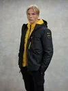 Blauer - WINDBREAKER 2 IN 1 - BLAUER X PIRELLI CAPSULE - Black Inside Yellow 232 - Blauer