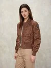 Blauer - BOMBER NYLON AND NEOPRENE LAURIE - Brown 30A - Blauer