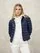 Blauer - MOON STRIPED PADDED JACKET - Blue Inside Light Blue 80E - Blauer