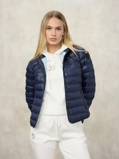 MOON STRIPED PADDED JACKET