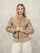 Blauer - BLOUSON COURT BRODÉ MARIPOSA - Natural Beige - Blauer