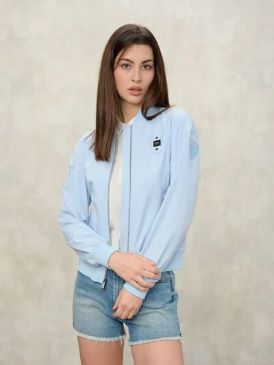 BOMBER IN ELASTICIZED NYLON DEVINE