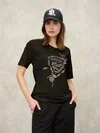 T-SHIRT ÉCUSSON ET FLEURS HAVEY - Zoom