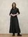 Blauer - LANGES KLEID MIT LANGARM THWING - Black - Blauer