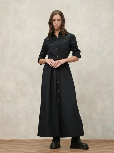 VESTITO LUNGO CON MANICA LUNGA THWING