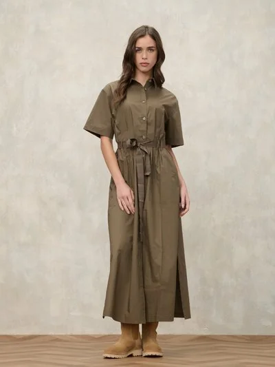 VESTITO LUNGO CON MANICA CORTA SHANLEY