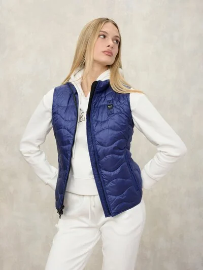 WAVE QUILTED SLEEVELESS VEST VENICE