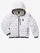Blauer - DOWN JACKET WITH HOOD AND POCKET WAVE JUNIOR - Optical White Inside Mist Grey - Blauer
