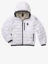 DOWN JACKET WITH HOOD AND POCKET WAVE JUNIOR - Zoom