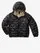 Blauer - DOWN JACKET WITH HOOD AND POCKET WAVE JUNIOR - Black Inside Natural Beige - Blauer