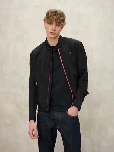 BIKER WITH ZIP THAYER_