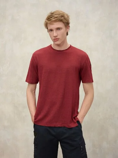 HAUL DYED FLAMED T-SHIRT