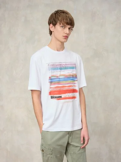 T-SHIRT MULTICOLOR WAKE PRINT