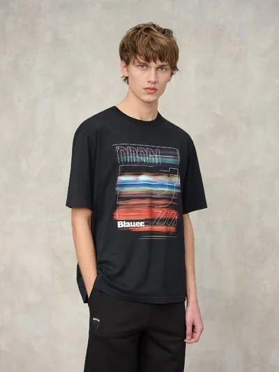 T-SHIRT MULTICOLOR WAKE PRINT