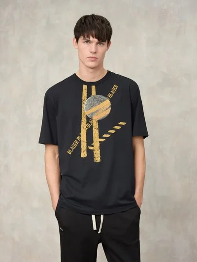 T-SHIRT STRIPED RHOADES PRINT