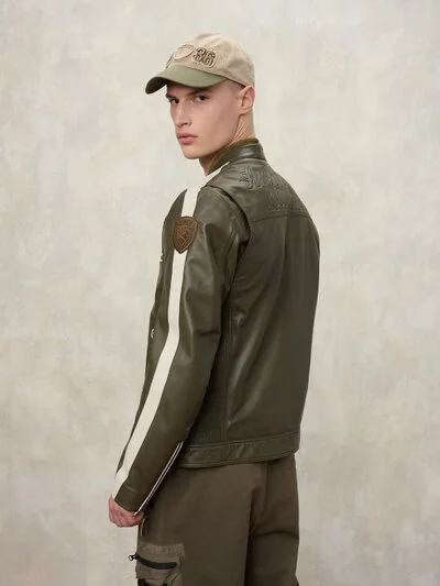 BIKER BICOLOR GARNER - Blauer