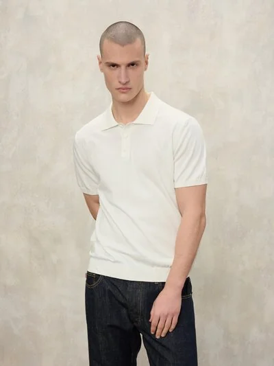 MAILLE POLO TISSU TEINT EN PIÈCE CUSTER