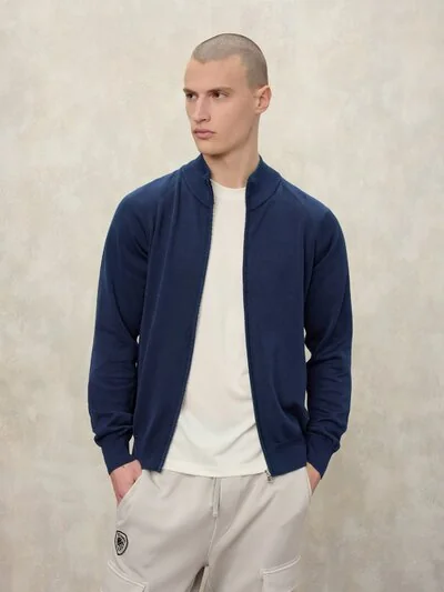 OPEN SHIRT WITH ZIP ALTACREST - Blauer