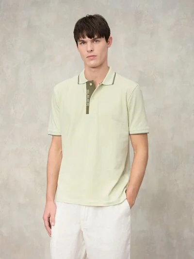 POLO DOUBLE RAYURE LOGOTYPÉE PARKSON