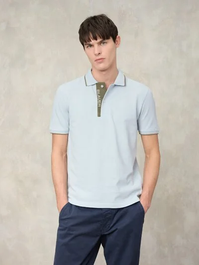 POLO DOUBLE RAYURE LOGOTYPÉE PARKSON