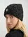 Blauer - BEANIE CAP WITH FRUIT BRAIDING - Lurex Black - Blauer