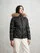 Blauer - ALICIA GEOMETRIC LINE DOWN JACKET - Black Inside Beige 301 - Blauer