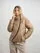 Blauer - DOWN JACKET WITH CURVED ASYMMETRICAL ZIP - Coffe And Milk - Blauer
