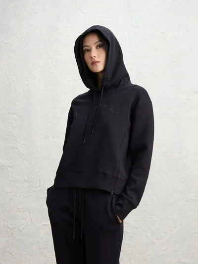 FLEECE WITH SLITS AND HOOD FAYETTE