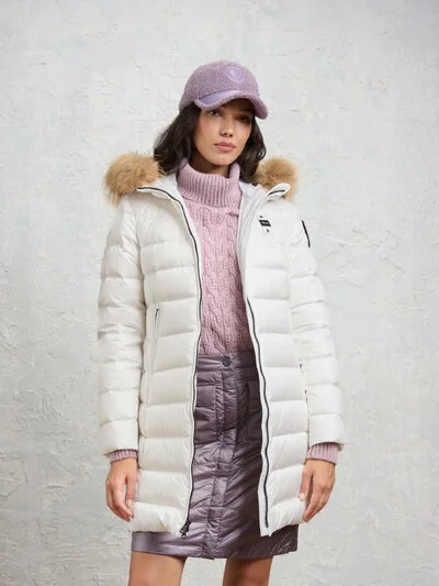 LONG DOWN JACKET WITH FUR KRISTIN